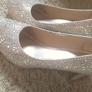 Silver Slipper Heels